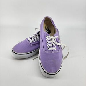 Purple Authentic Vans Size 7.5